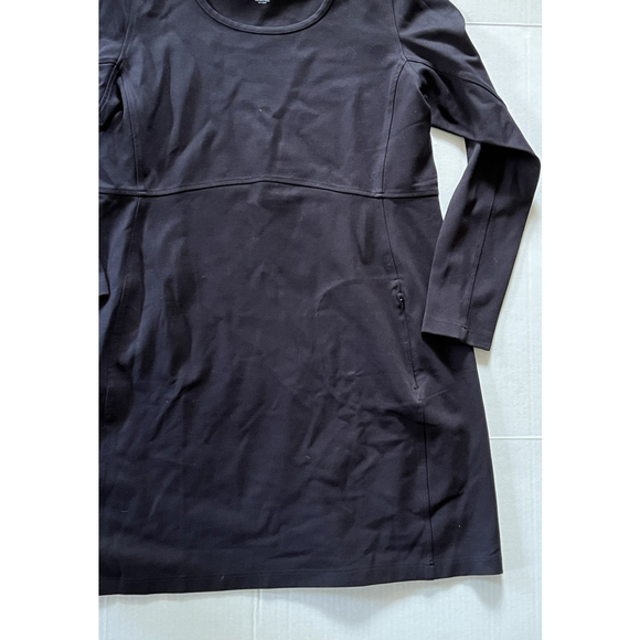 Duluth Trading Company Long Sleeve Ponte Knit Wearwithall Dress XL Black - Picture 2 of 8